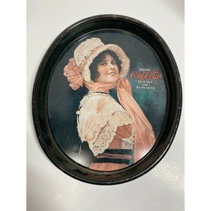 Coca Cola Coke Vintage Repro Tray Oval Victorian